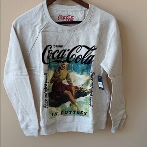 NWT Lucky Brand Coca Cola Vintage Graphic Sweatshirt